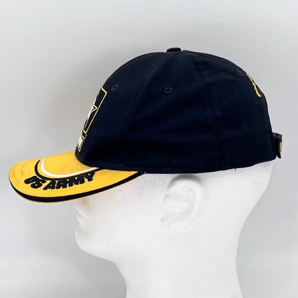 US Army Black & Yellow Baseball Cap Hat Army Strong Army Reserve Made in USA - Picture 5 of 12